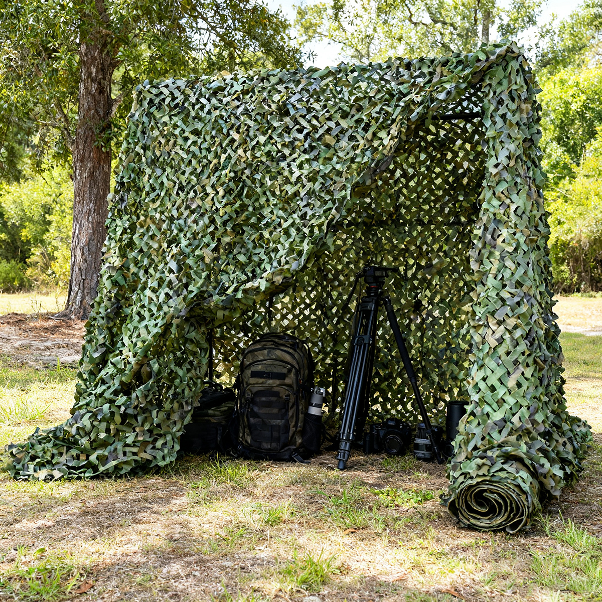 Woodland Camo Netting Camping  - Hunting And Outdoor Supplies recensie en prijs