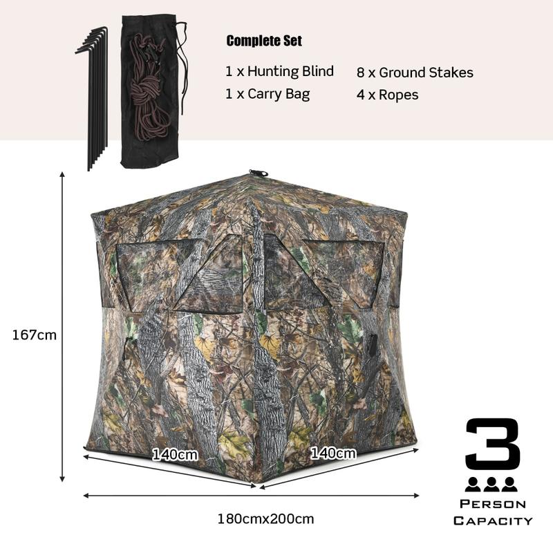 3 Person Portable Pop-Up Groun - Hunting & Outdoor Supplies Carterton Reviews recensie en prijs