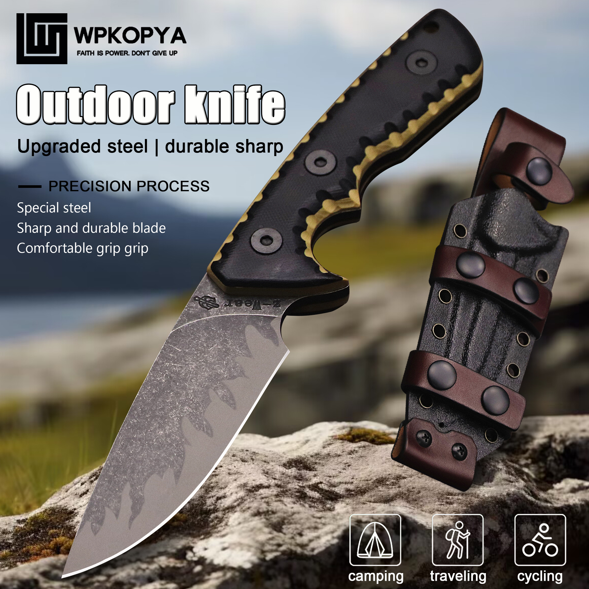 M-L (USA) DC53 Stone Washed Fu - Hunting Knife Outdoor Edge recensie en prijs