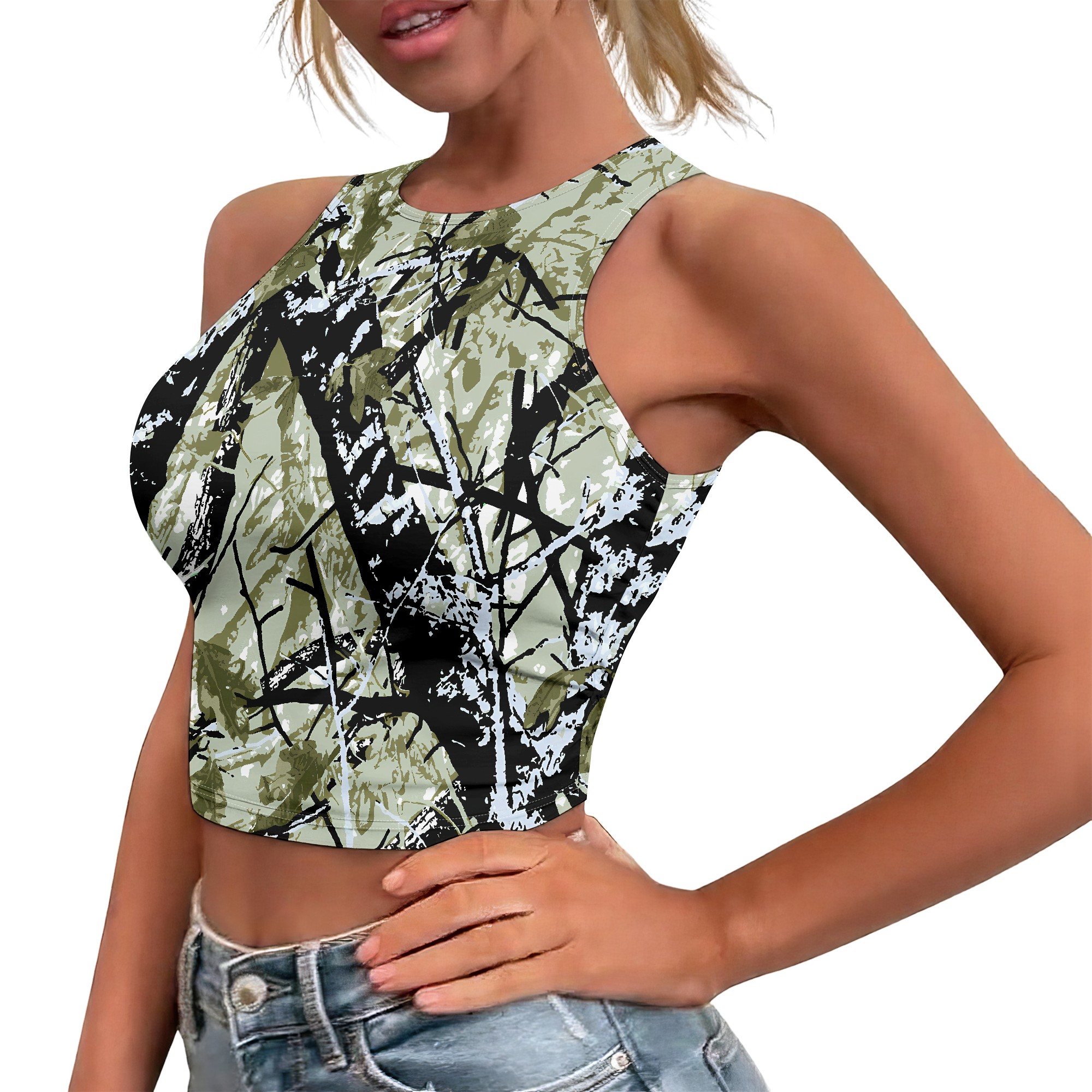 Camo Crop Top, Green Camouflag - Outdoor Hunting Outfit recensie en prijs