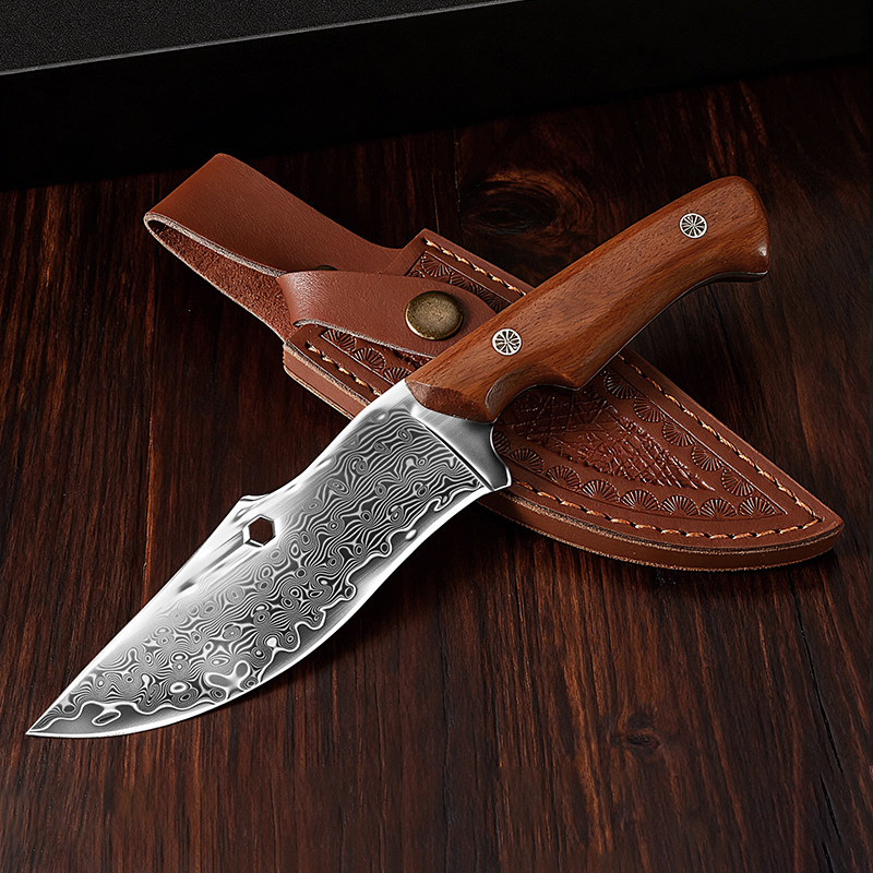 Damascus Outdoor Knife Curved  - Hunting Knife Outdoor Edge recensie en prijs