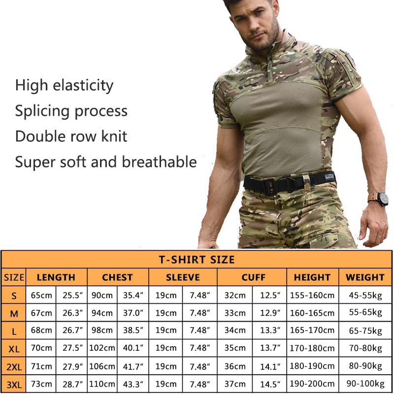 Men Combat Shirts Airsoft Tact - Wildman Hunting & Outdoor Polokwane recensie en prijs