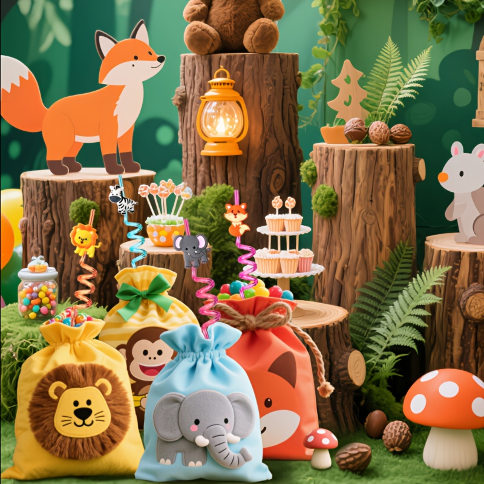 8 pcs Plastic Straws Cartoon A - Hunting And Outdoor Supplies recensie en prijs