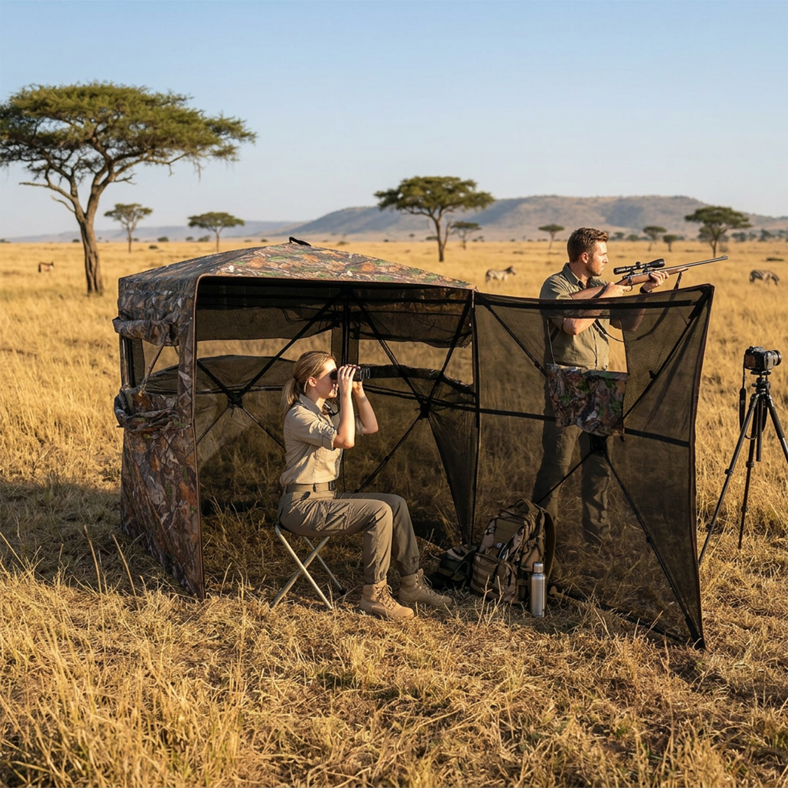 Camouflage Pop-Up Hunting Blin - Hunting & Outdoor Supplies Carterton Reviews recensie en prijs