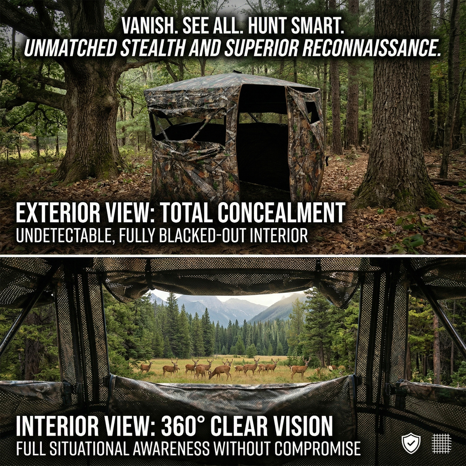 Camouflage Pop-Up Hunting Blin - Hunting & Outdoor Supplies Carterton Reviews recensie en prijs