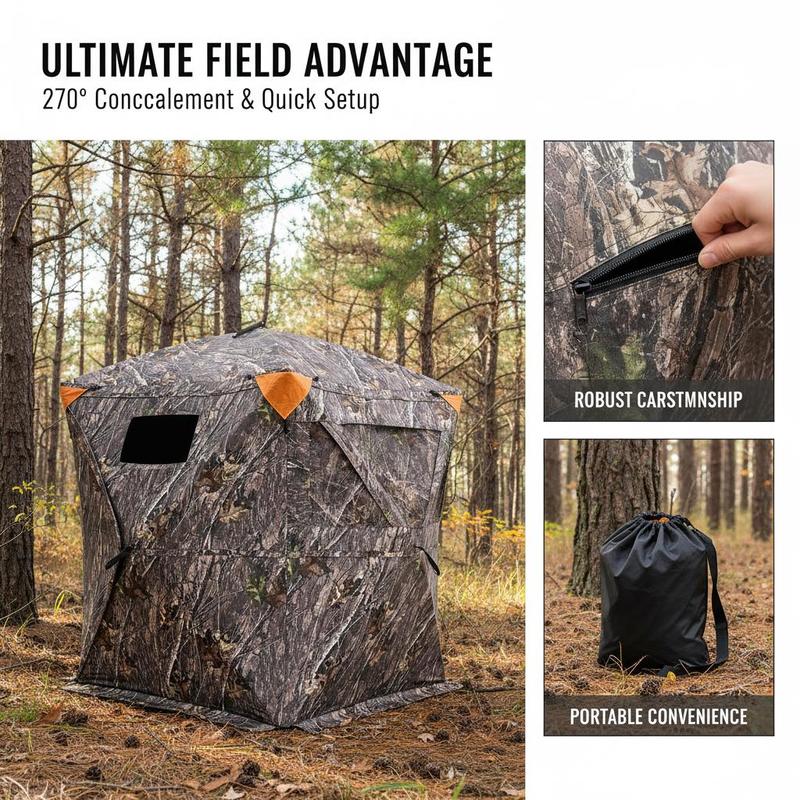 Ground Hunting Tent 60x60x66 I - Hunting & Outdoor Supplies Carterton Reviews recensie en prijs