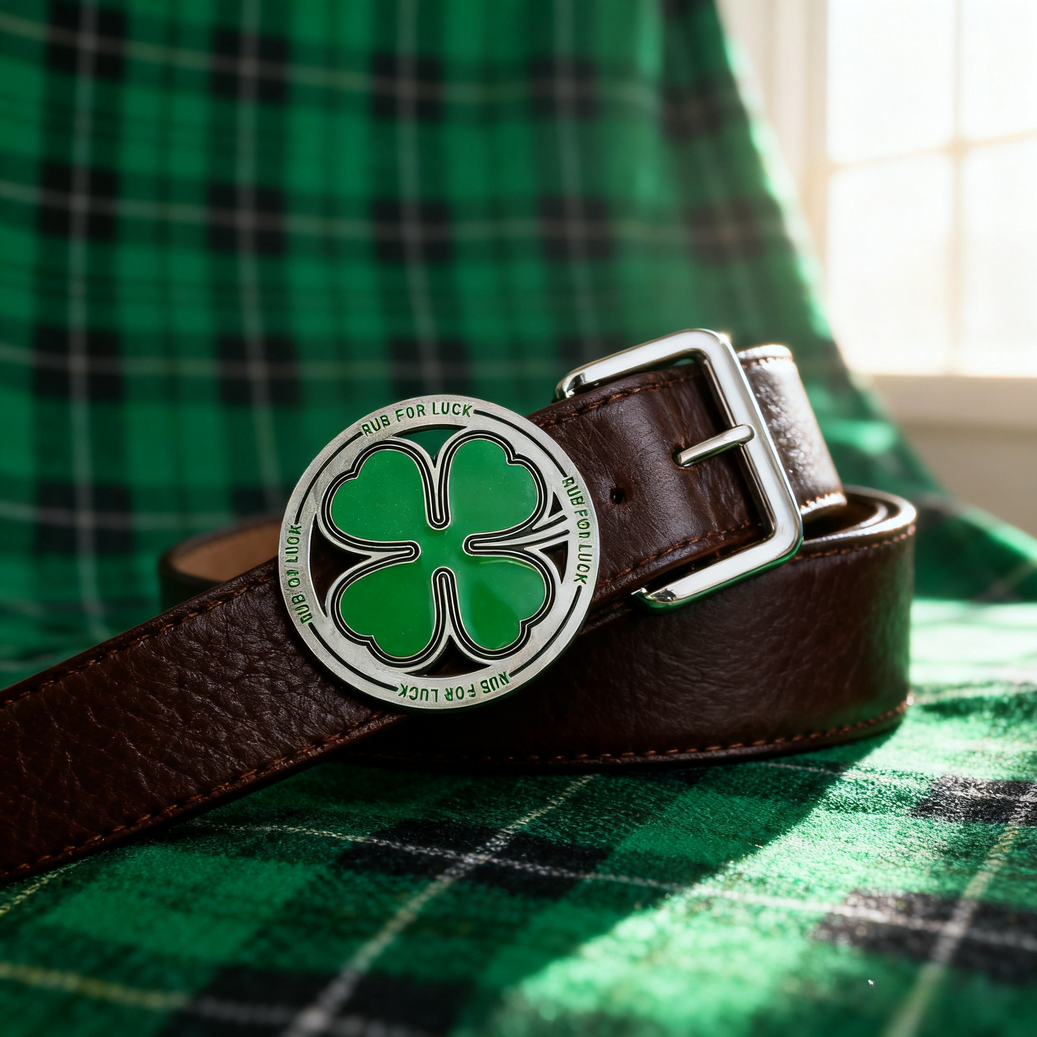 Four Leaf Clover Belt Buckle R - Outdoor Hunting Outfit recensie en prijs